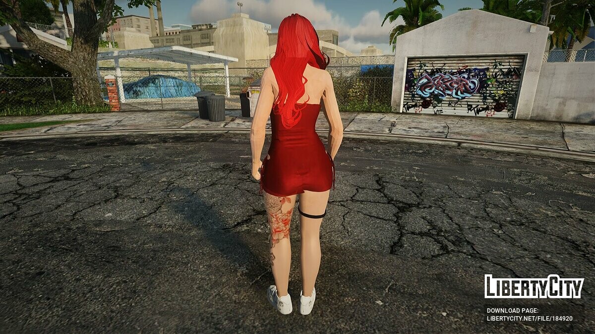 Download The girl in the red dress for GTA San Andreas