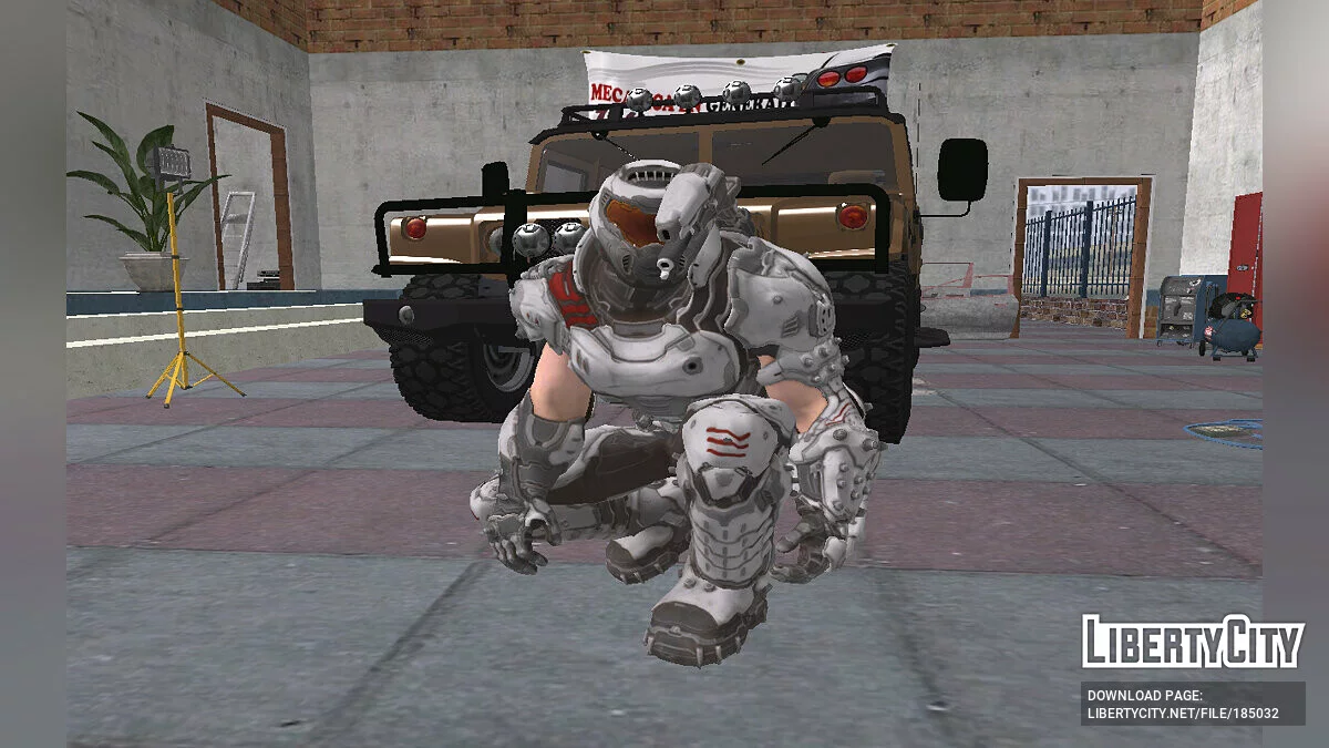 Doom Slayer aus Fortnite / GTA San Andreas