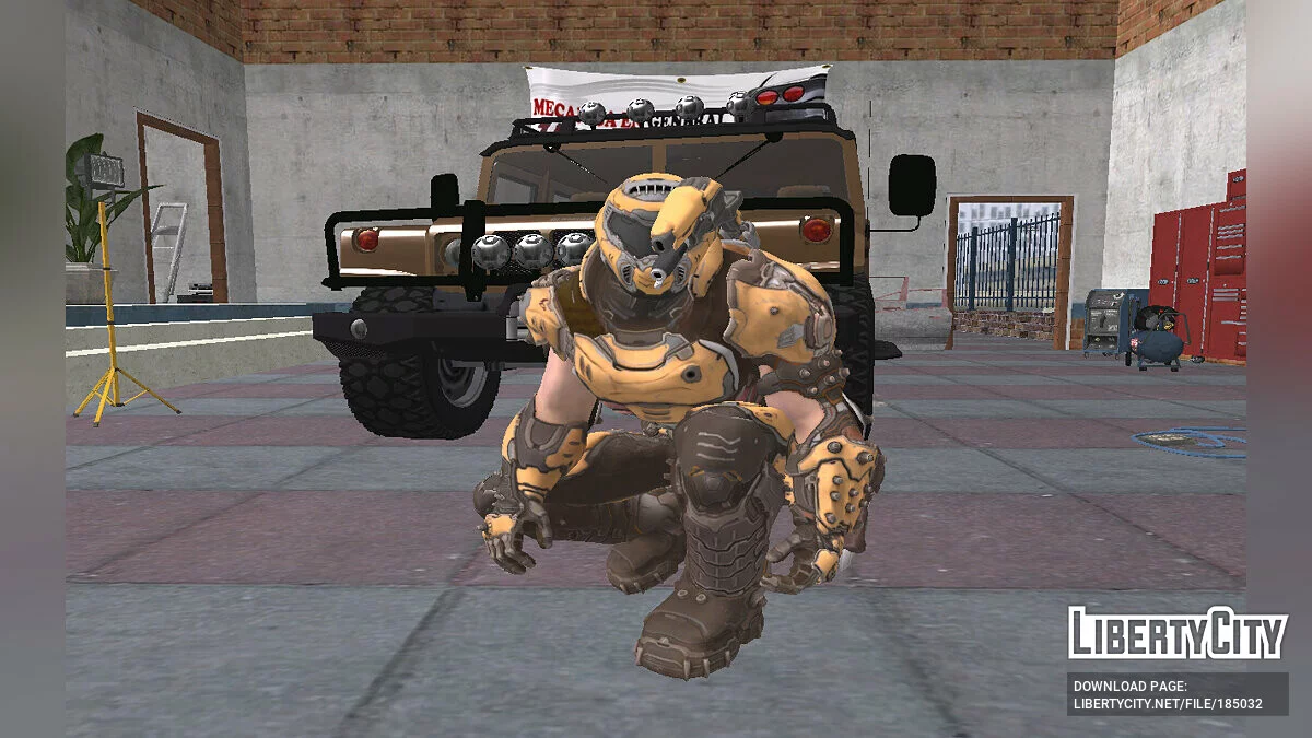 Doom Slayer aus Fortnite / GTA San Andreas
