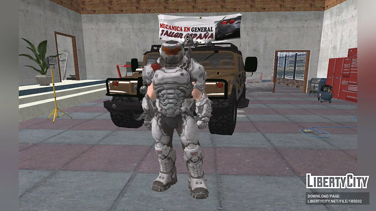 Doom Slayer aus Fortnite / GTA San Andreas