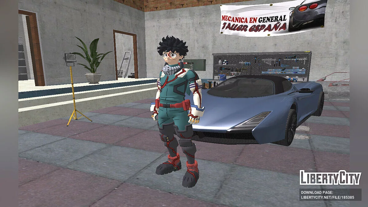 Izuku Midoriya de Fortnite / GTA San Andreas
