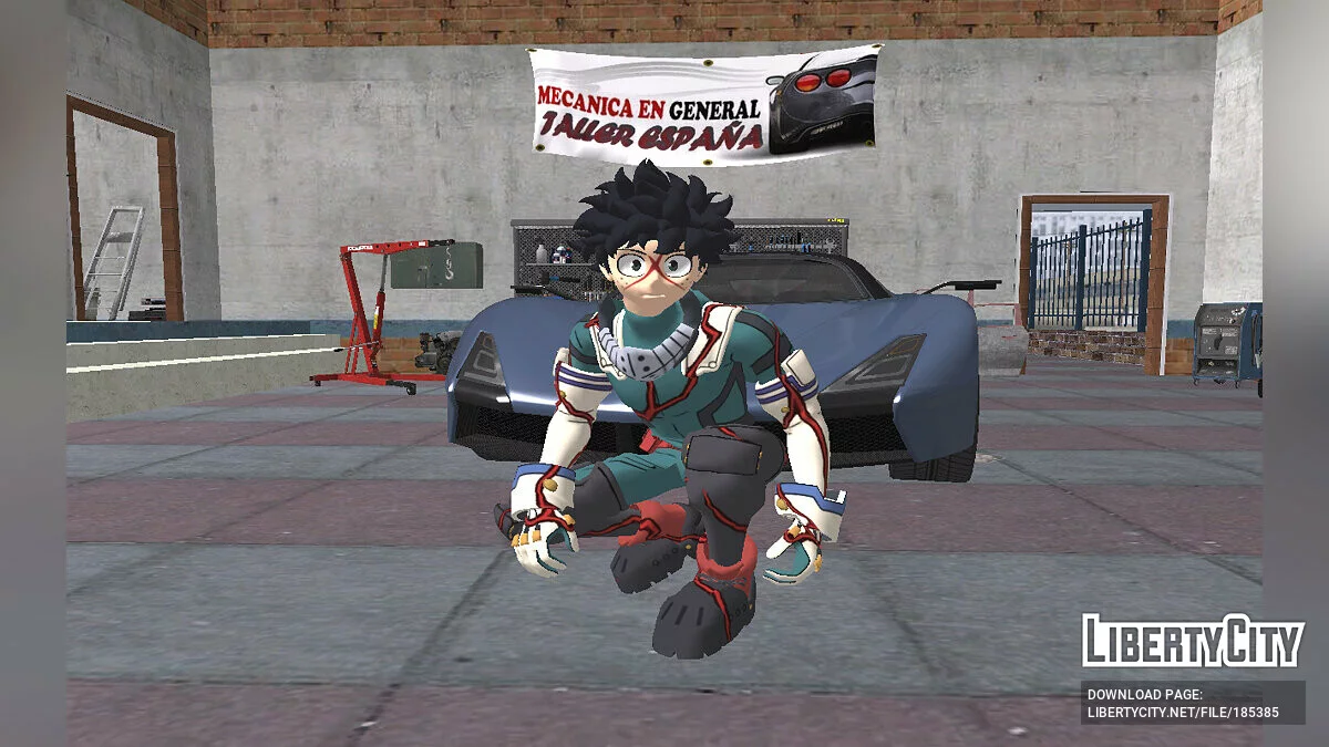 Izuku Midoriya de Fortnite / GTA San Andreas