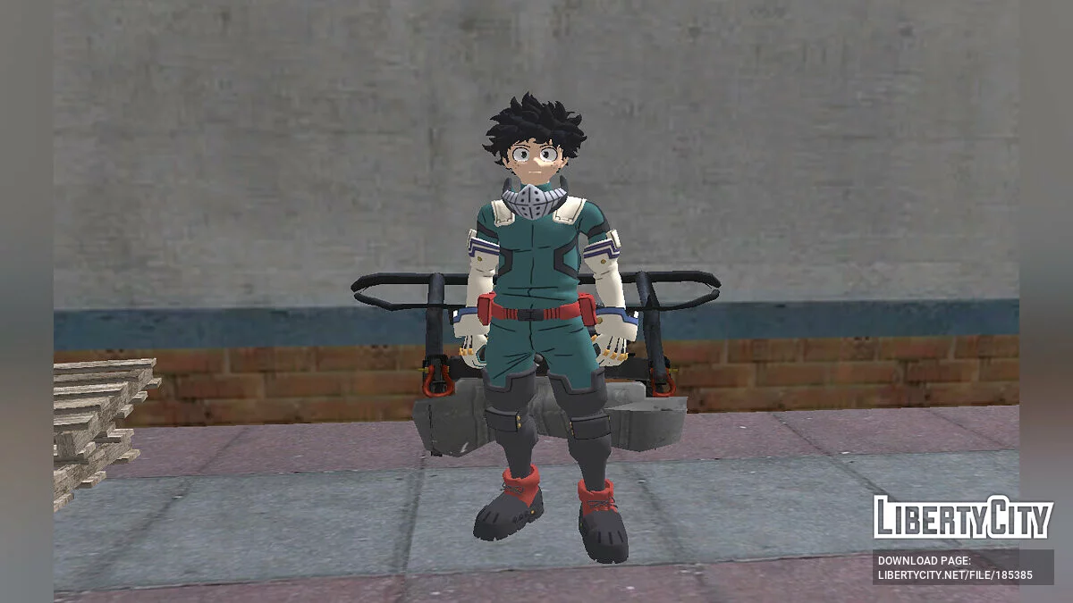 Izuku Midoriya de Fortnite / GTA San Andreas