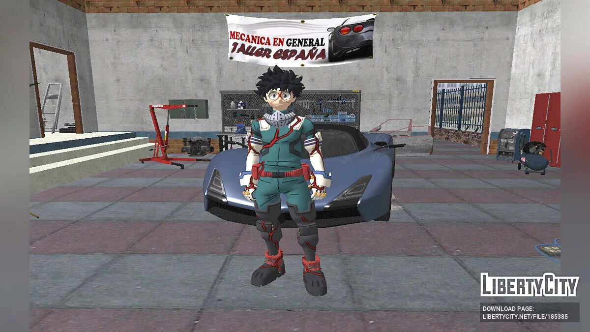 Izuku Midoriya de Fortnite / GTA San Andreas