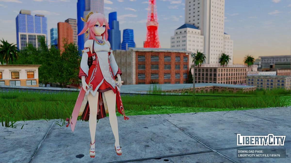 Yae Miko - Genshin Impact / GTA San Andreas