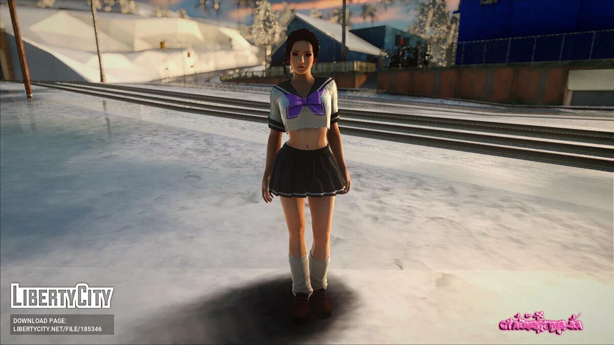 Kasumi en uniforme escolar / GTA San Andreas