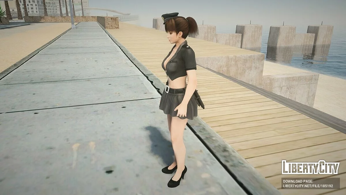 Lei-Fang em traje de policial / GTA San Andreas