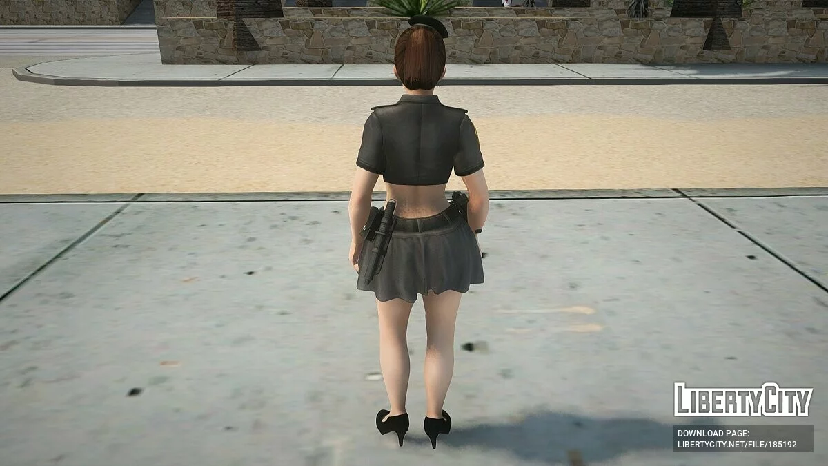 Lei-Fang em traje de policial / GTA San Andreas