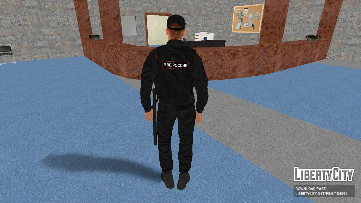 Лейтенант патрульно-постовой службы в бронежилете / GTA San Andreas