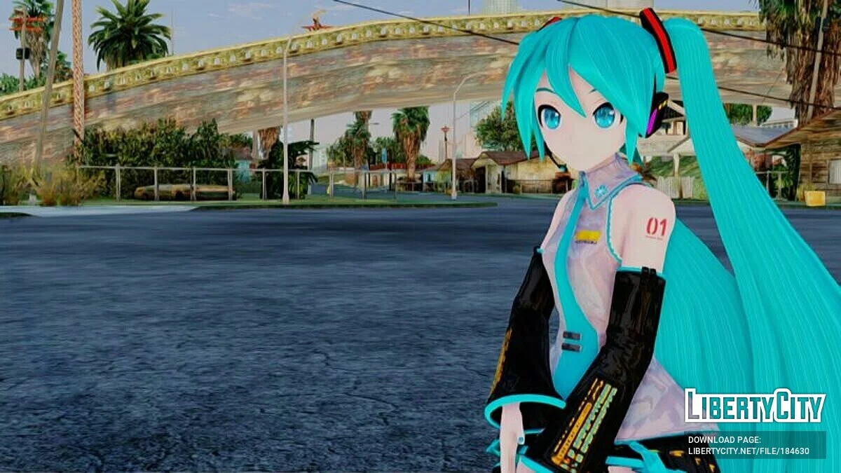 Miku Hatsune + Animasi Wajah / GTA San Andreas