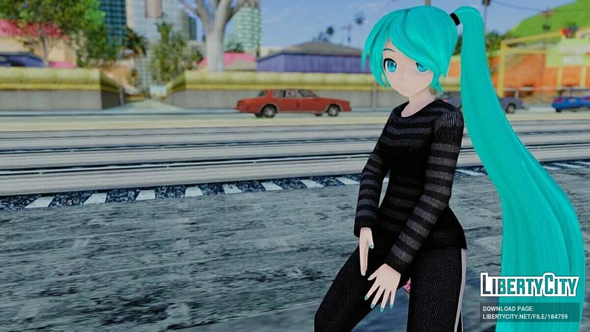 Miku Hatsune - süßes Outfit (PDFT) / GTA San Andreas