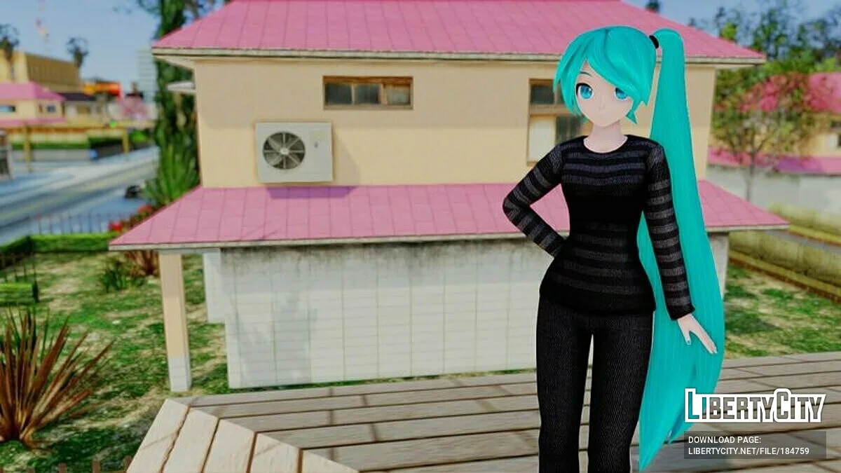 Miku Hatsune - süßes Outfit (PDFT) / GTA San Andreas