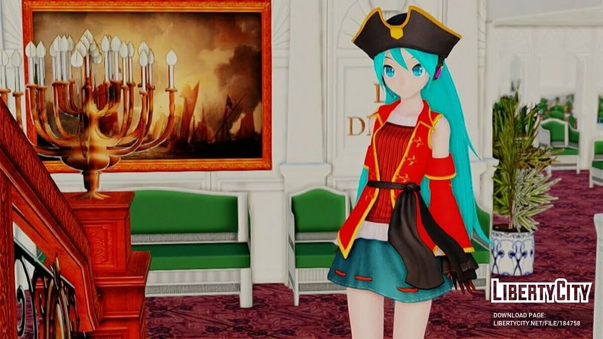 Miku Hatsune Pirat (PDFT) / GTA San Andreas