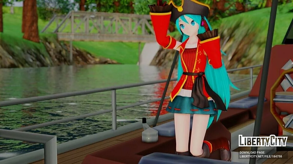Miku Hatsune Pirat (PDFT) / GTA San Andreas