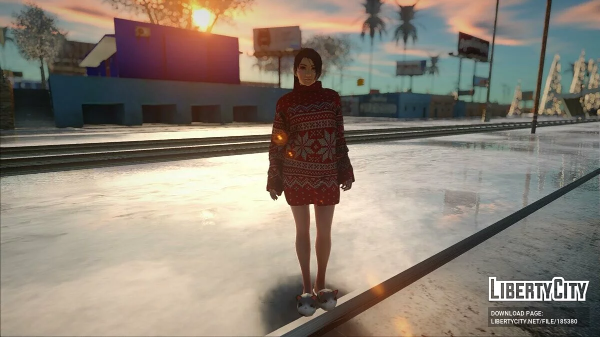 Suéter Baggy de Natal Momiji / GTA San Andreas