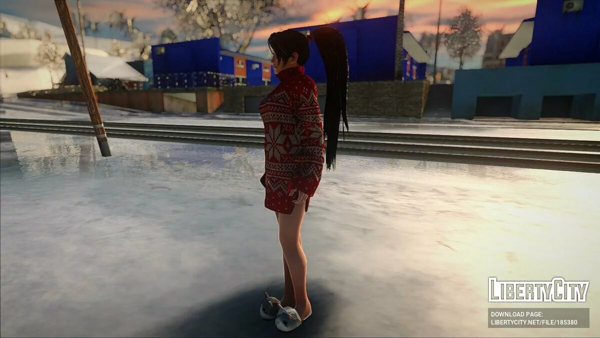Suéter Baggy de Natal Momiji / GTA San Andreas