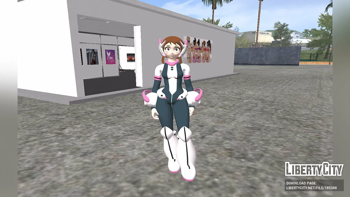 Ochaco Uraraka de Fortnite / GTA San Andreas