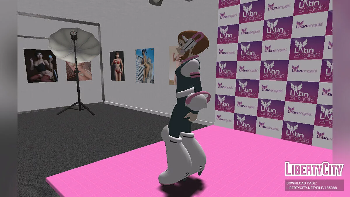 Ochaco Uraraka de Fortnite / GTA San Andreas