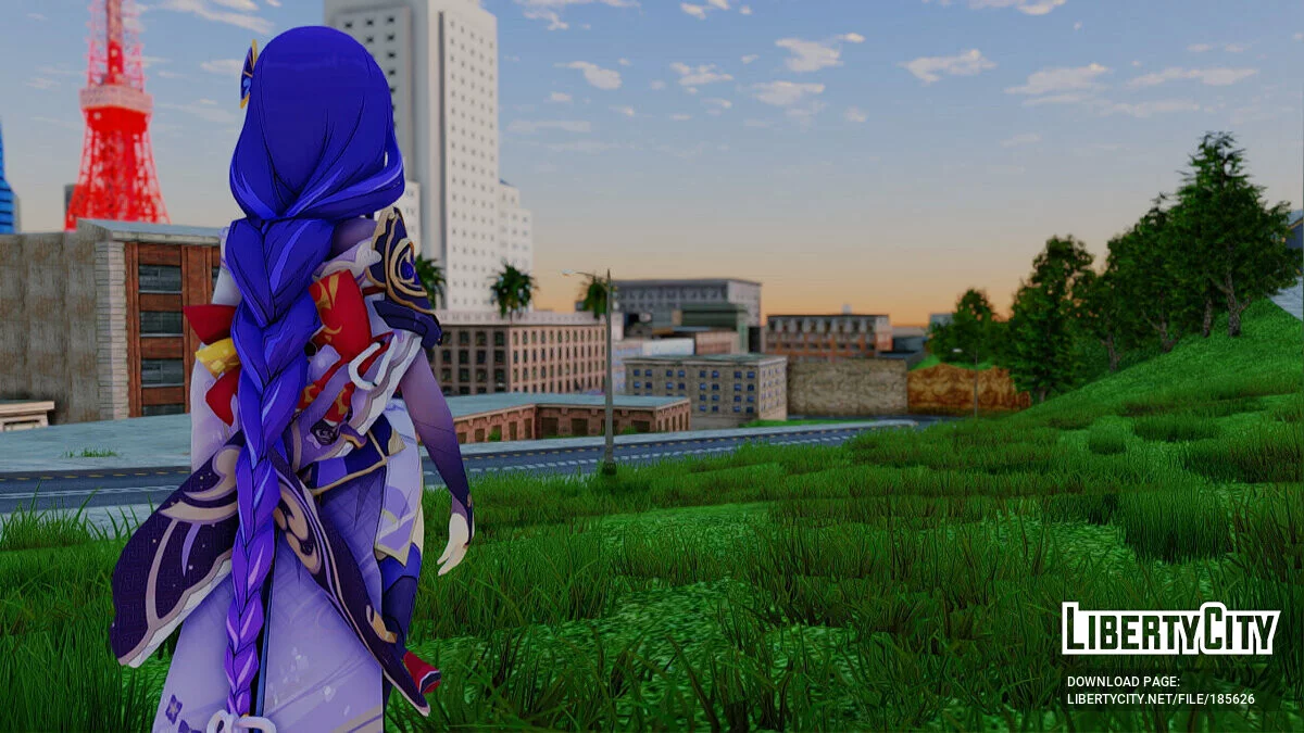 Райдэн з Genshin Impact / GTA San Andreas