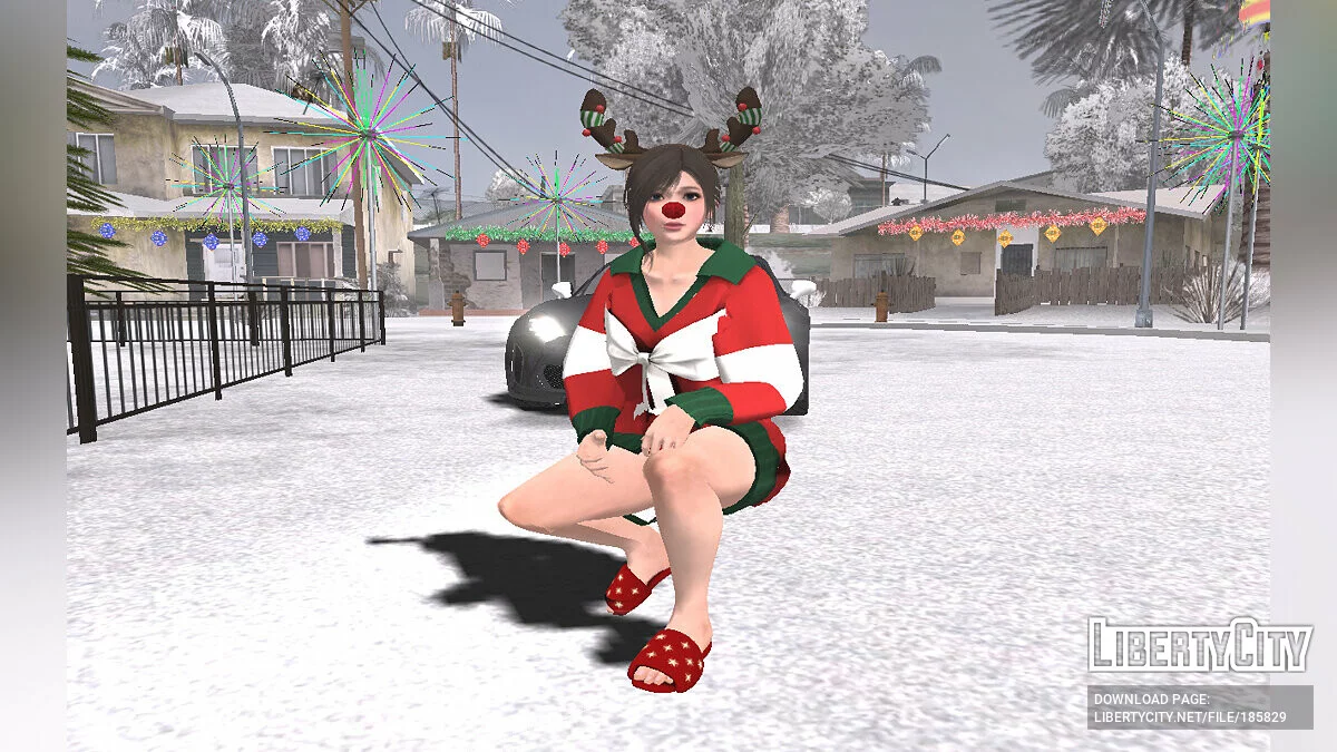 Sayuri im Weihnachtskleid von Dead or Alive / GTA San Andreas