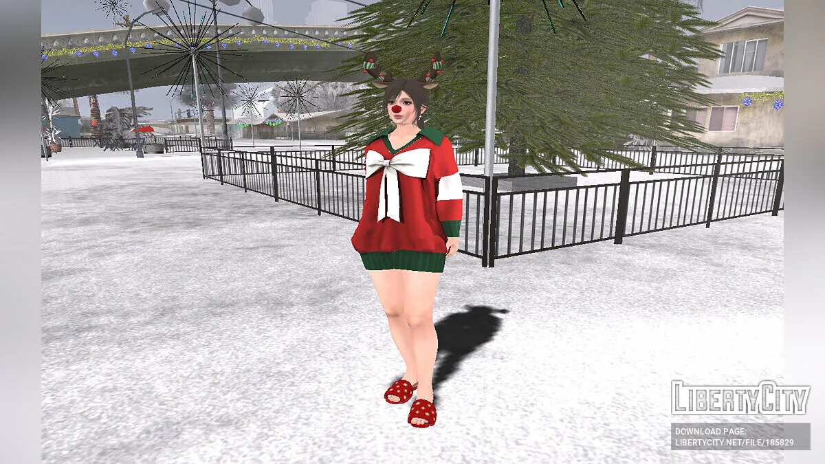 Sayuri im Weihnachtskleid von Dead or Alive / GTA San Andreas
