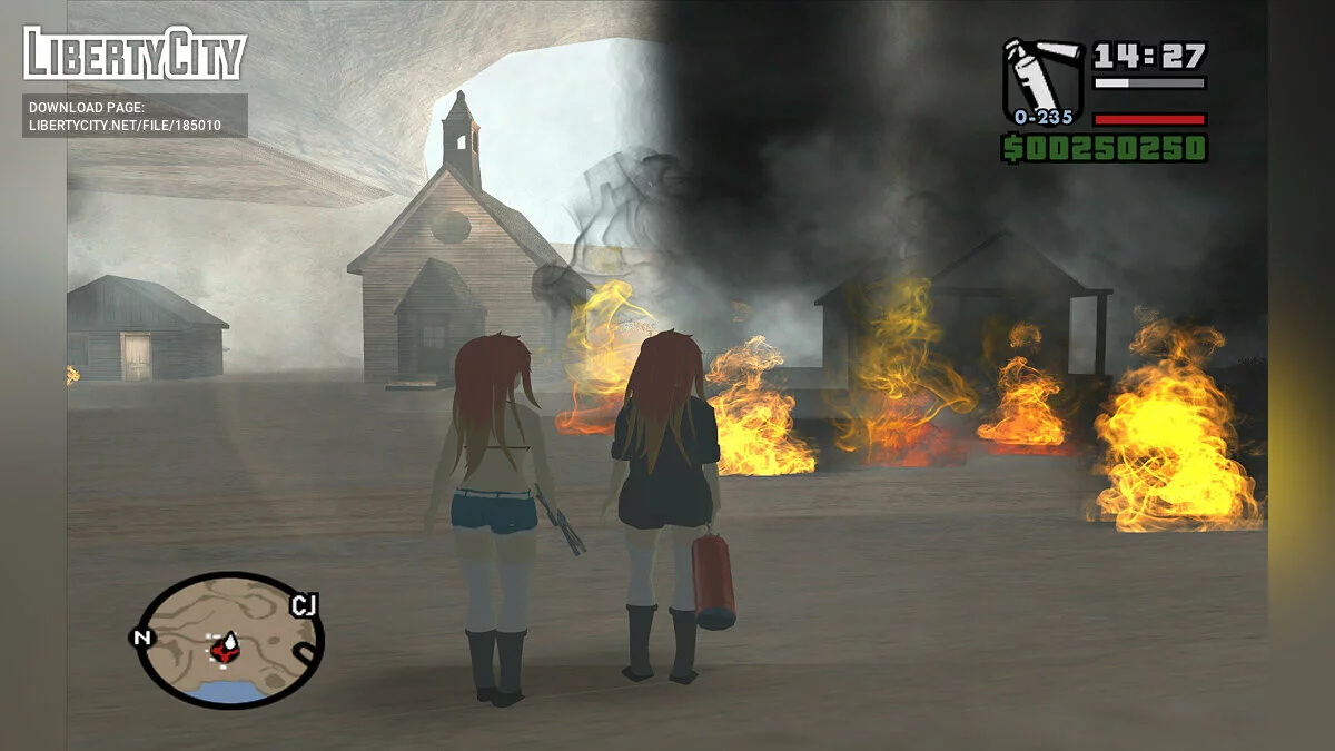 Shura Kirigakure з «Blue Exorcist» / GTA San Andreas
