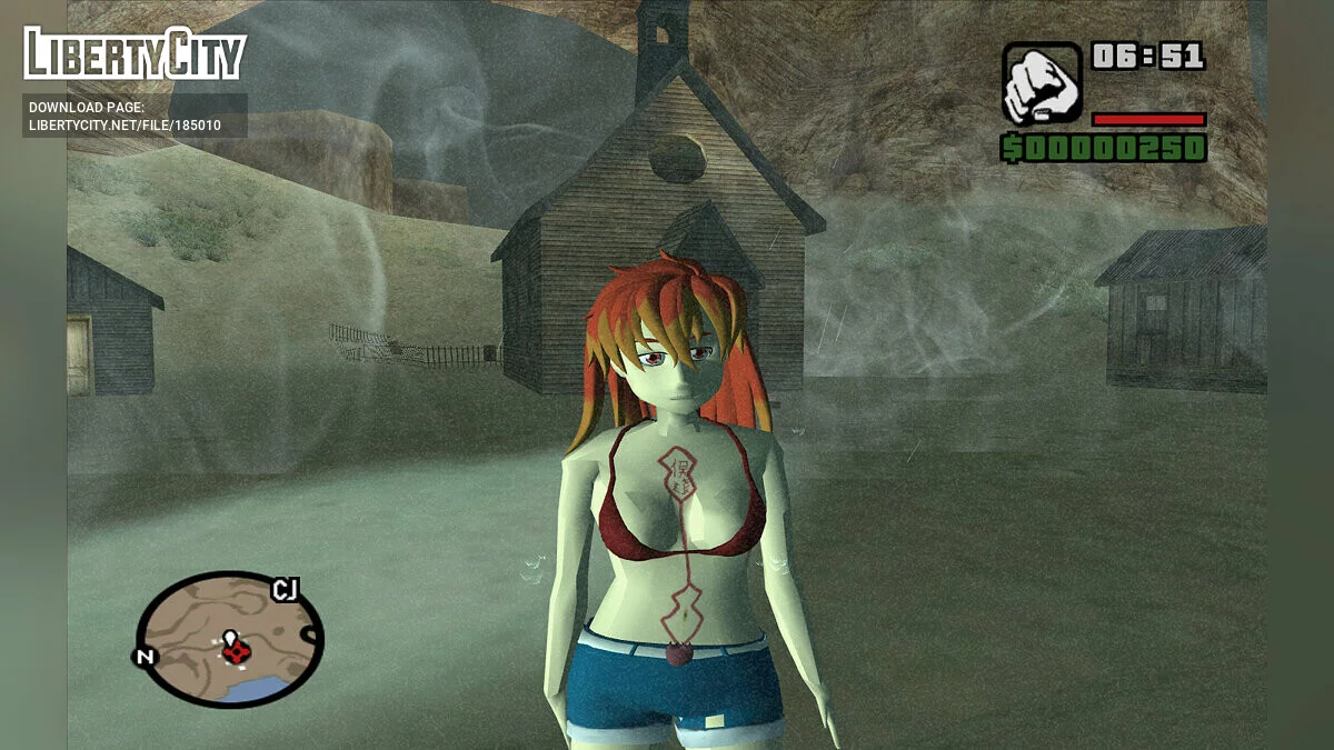 Shura Kirigakure з «Blue Exorcist» / GTA San Andreas