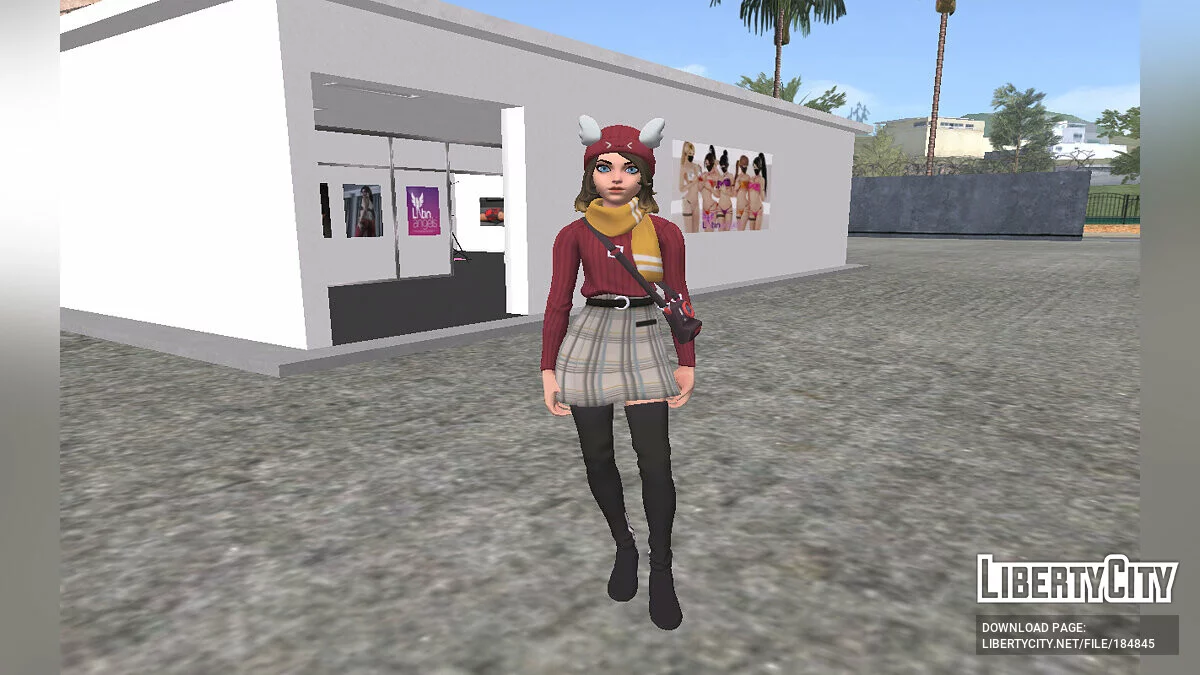 Skye (hiver) de Fortnite / GTA San Andreas