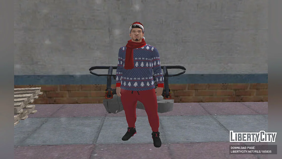 Wmybmx im Neujahrs-Outfit / GTA San Andreas