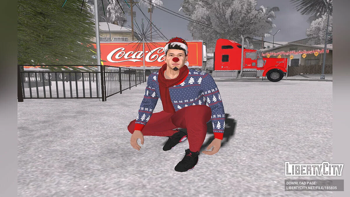 Wmybmx im Neujahrs-Outfit / GTA San Andreas