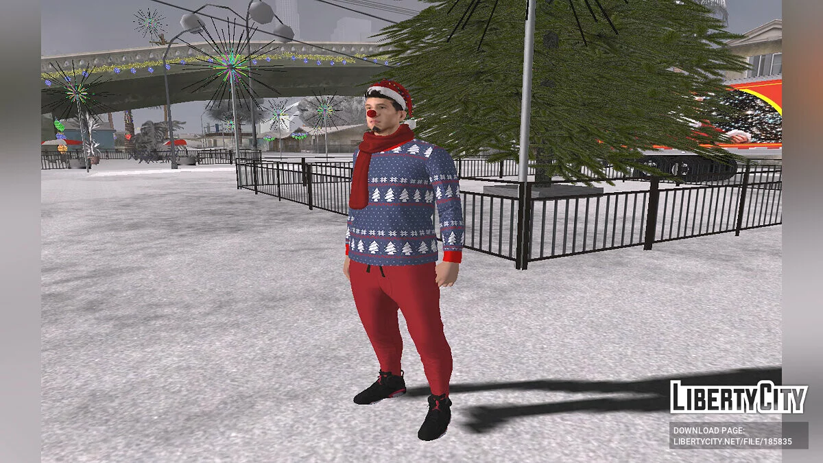 Wmybmx im Neujahrs-Outfit / GTA San Andreas