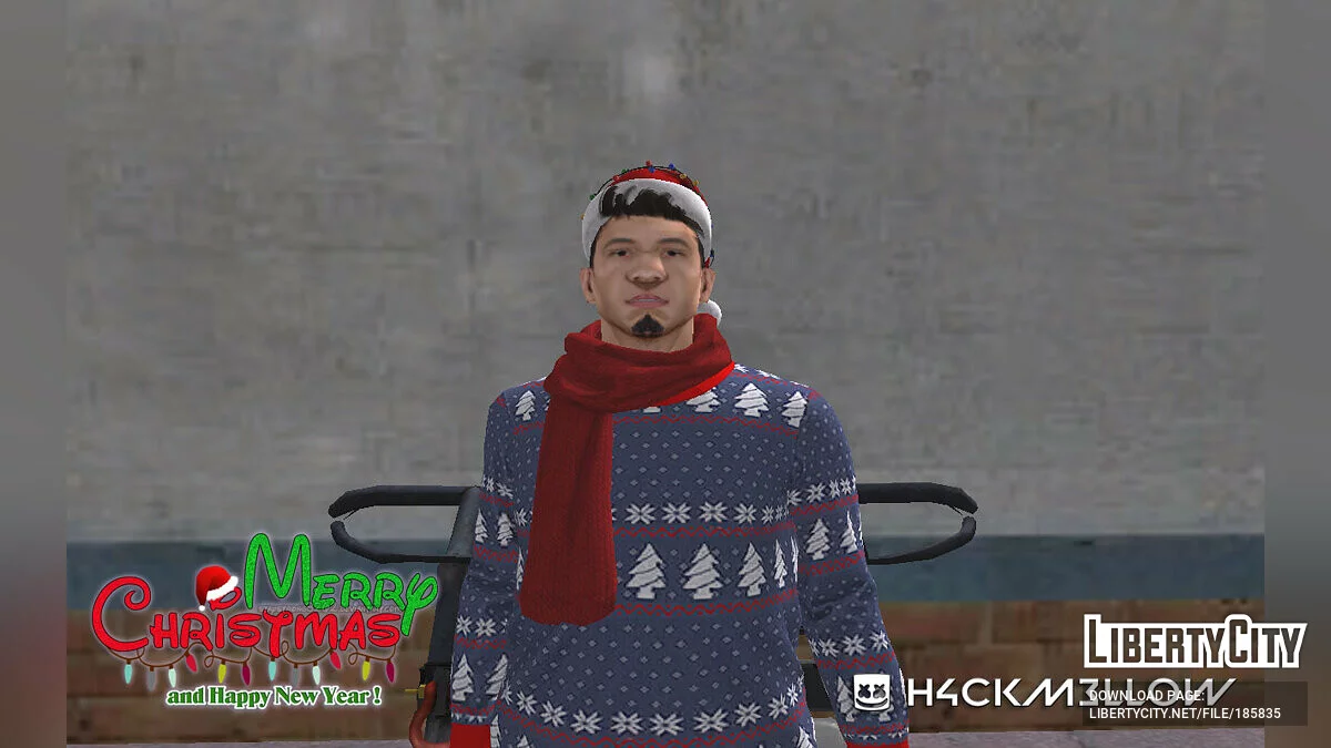 Wmybmx im Neujahrs-Outfit / GTA San Andreas
