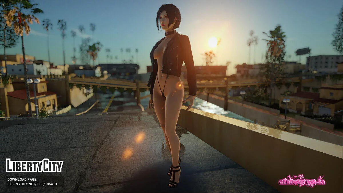 Ada Wong Microbikini Jacket Moto / GTA San Andreas
