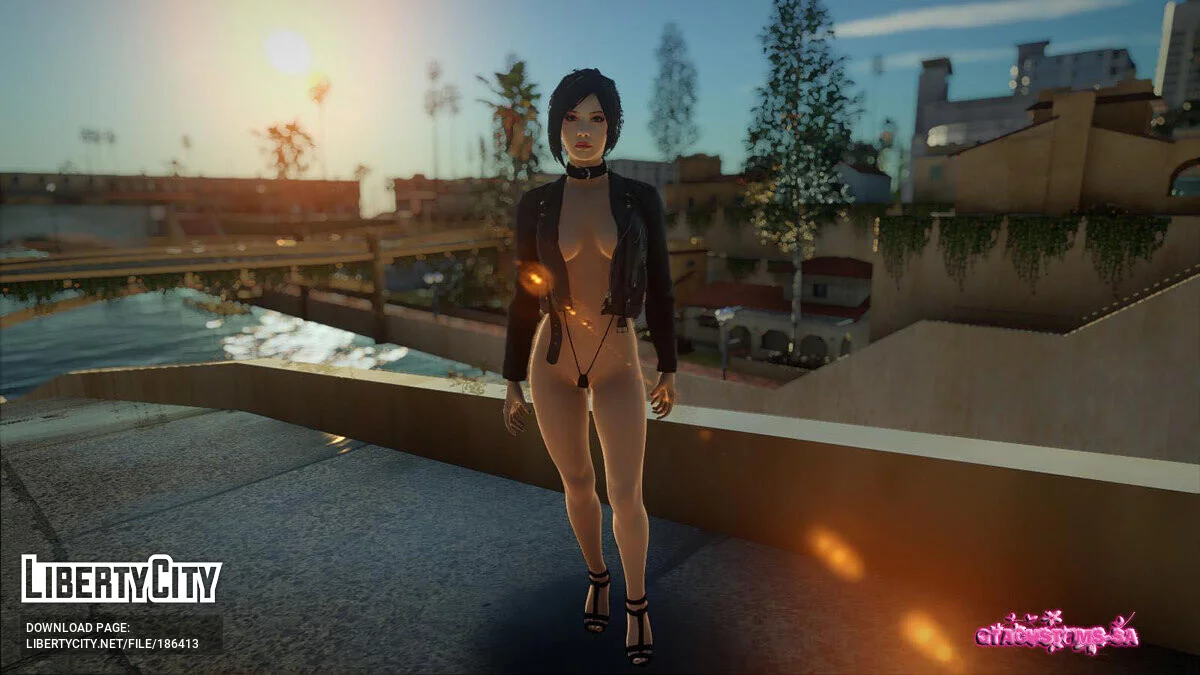 Ada Wong Microbikini Jacket Moto / GTA San Andreas