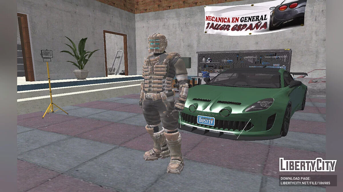 Isacc Clarke (Dead Space) from Fortnite / GTA San Andreas