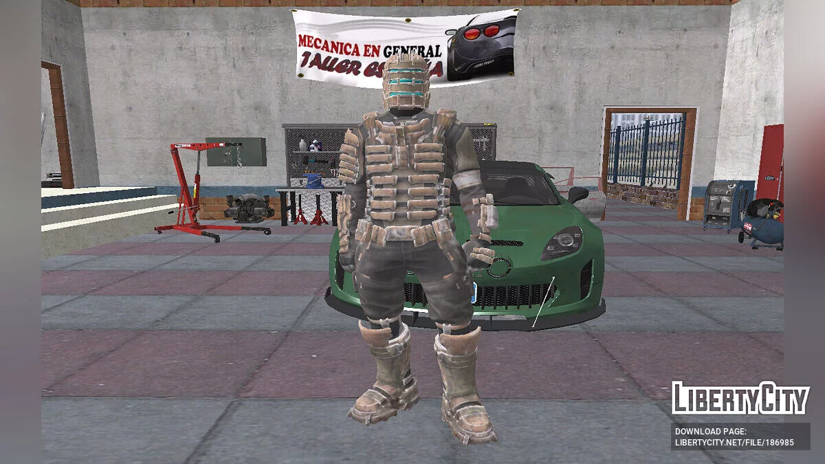 Isacc Clarke (Dead Space) from Fortnite / GTA San Andreas