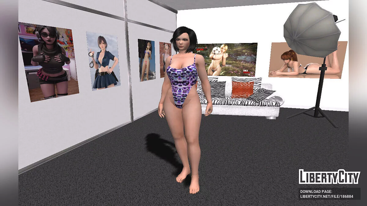 Jun Kazama de Tekken en maillot de bain / GTA San Andreas