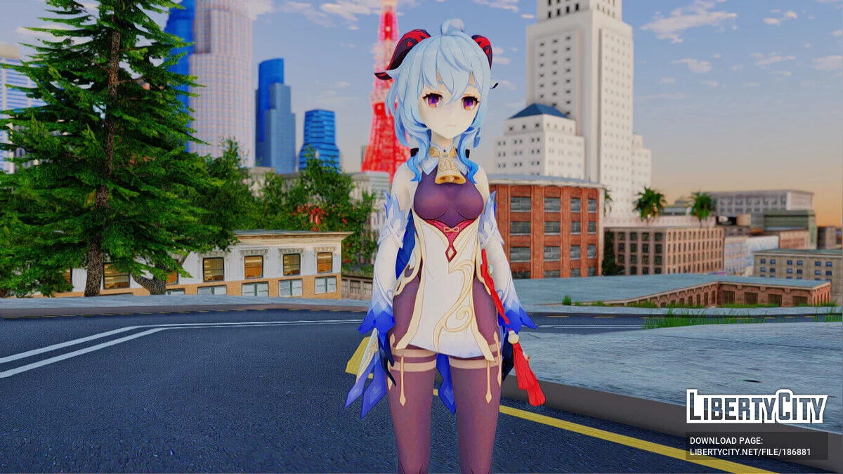 Ganyu de Genshin Impact / GTA San Andreas