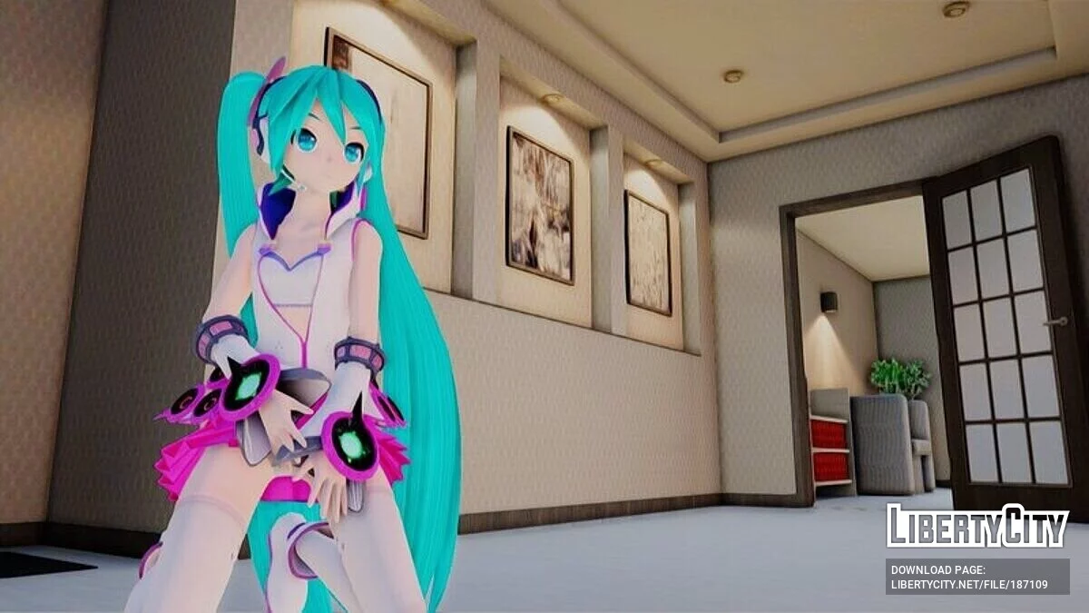 Hatsune Miku from PDFT [Galaxy] / GTA San Andreas