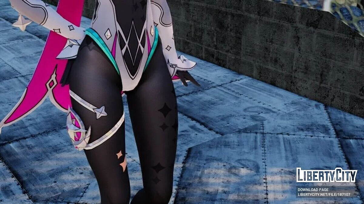 Hatsune Miku cosplay Mona / GTA San Andreas