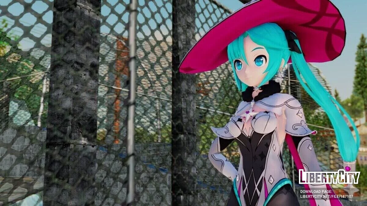 Hatsune Miku cosplay Mona / GTA San Andreas