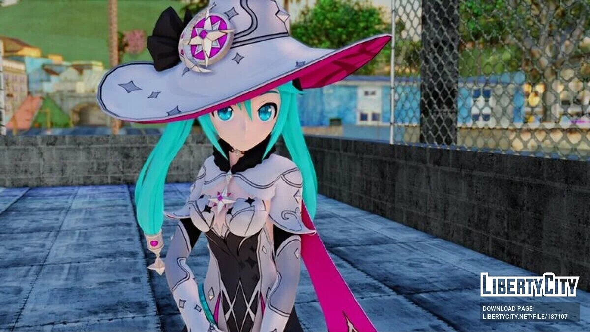 Hatsune Miku cosplay Mona / GTA San Andreas