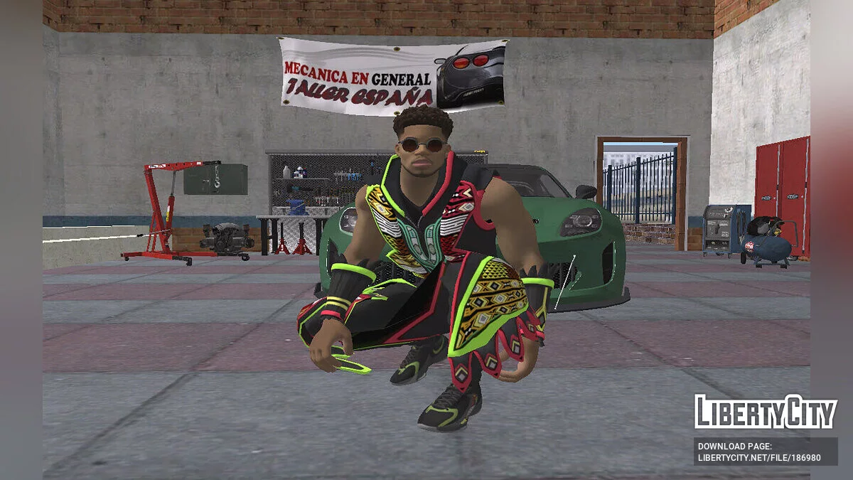 Янніс Адетокунбо з Fortnite (Antetokounmpo Vibrant Ankara) / GTA San Andreas