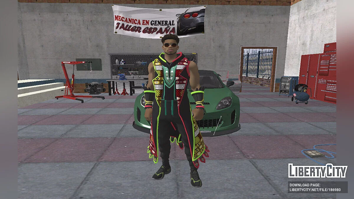 Янніс Адетокунбо з Fortnite (Antetokounmpo Vibrant Ankara) / GTA San Andreas