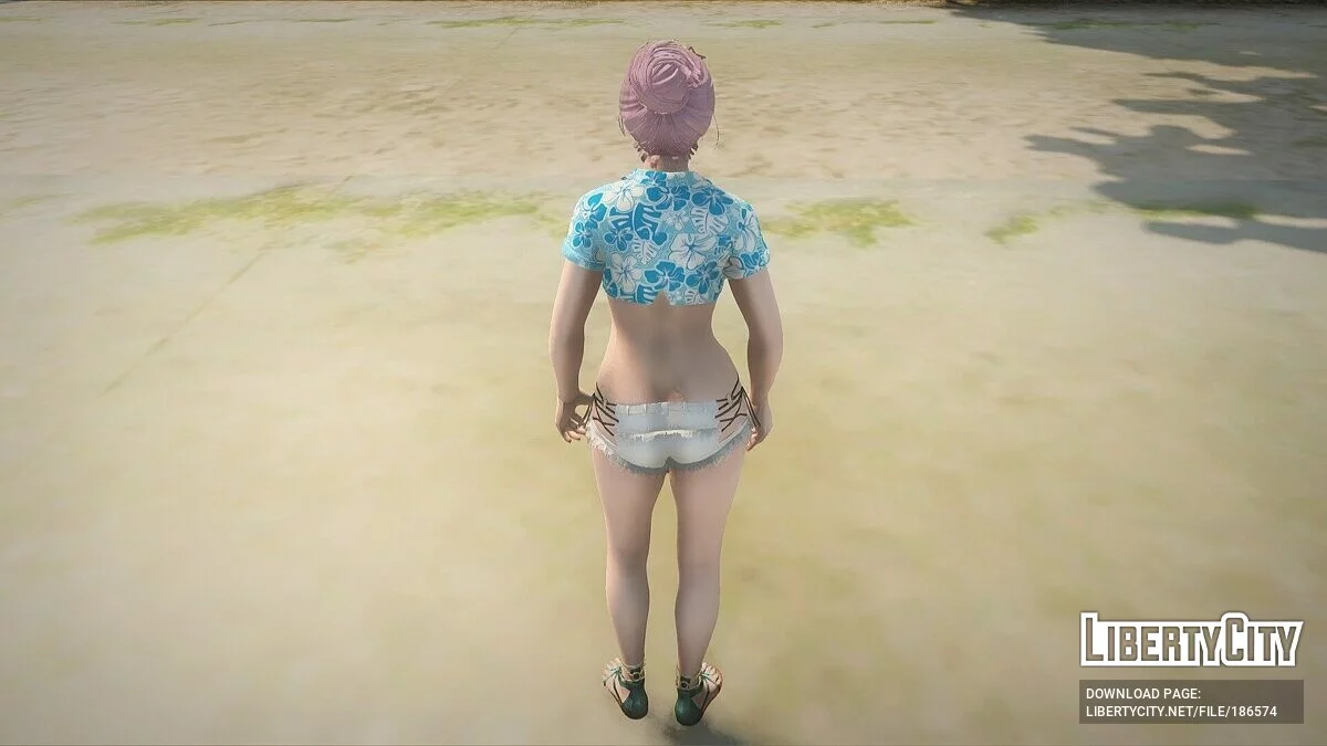 Eliza in a sexy outfit / GTA San Andreas