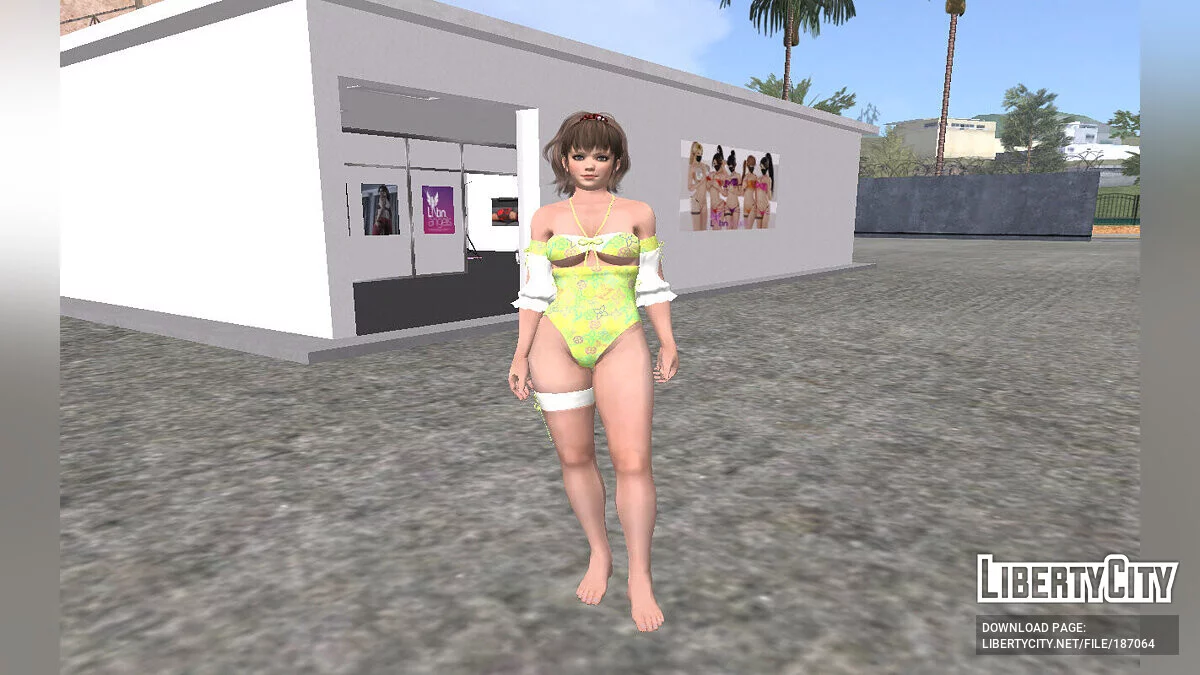 Hitomi de DOAXVV em traje de banho / GTA San Andreas