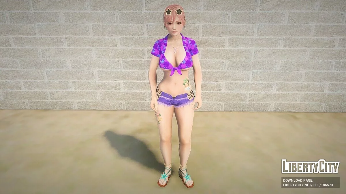 Honoka in a Sexy Outfit / GTA San Andreas