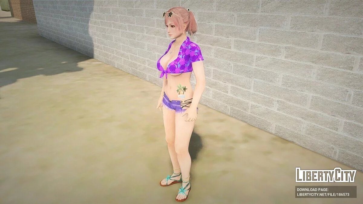 Honoka in a Sexy Outfit / GTA San Andreas