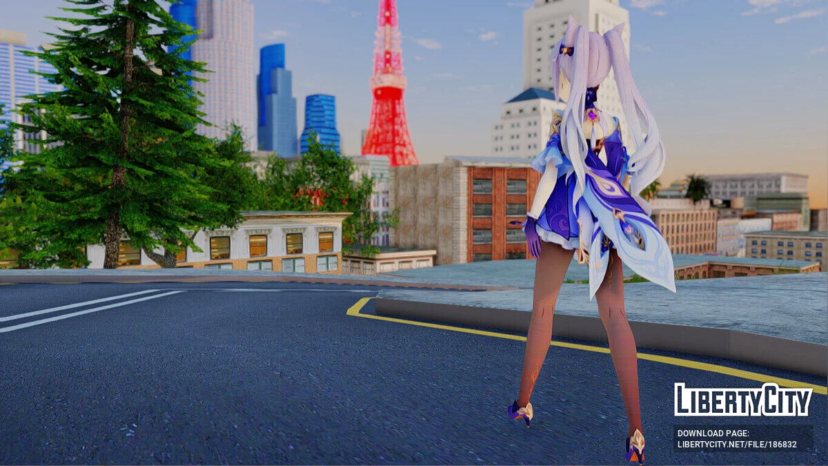 Ке Цін з Genshin Impact / GTA San Andreas