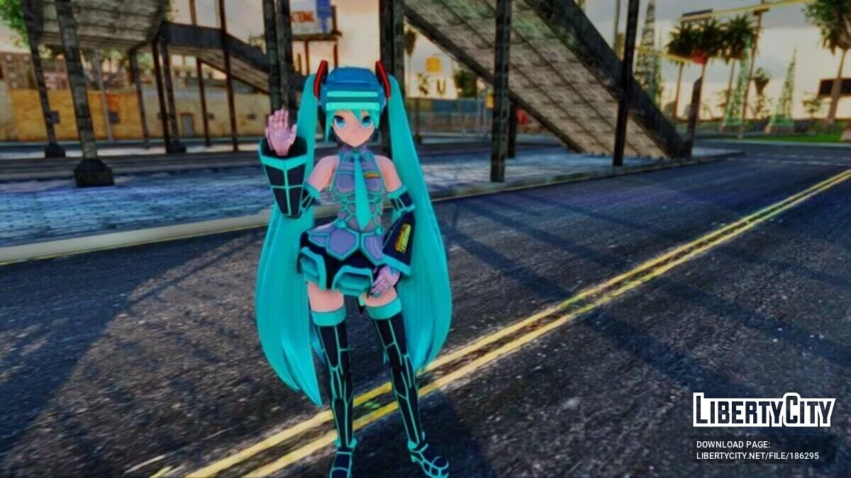 Miku Hatsune Fei-Yen Style / GTA San Andreas